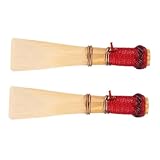 ULTECHNOVO 2 Stück Bassoon Reeds Natürliche Rohrblätter Langlebig Professionelles Zubehör für Fagott Musiker Einfach zu Montieren Kompakte Blasinstrument Ersatzteile