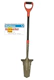 Red Tools Gärtnerspaten Power Head - Spaten mit Wurzelsäge - 115cm - hochwertiges Spatenblatt für steinige & Harte Böden - mit Trittkante und bequemem Soft-Touch-Griff (Grau)