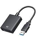 ABLEWE USB zu HDMI Adapter, USB 3.0/2.0 zu HDMI Audio Video Adapter, HD 1080P Video Grafikkabel Konverter für PC, Laptop HDTV TV kompatibel mit Windows XP/10/8/7