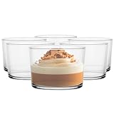 Glasmark KROSNO 1992 Dessertgläser 6er Set 170 ml Aus Glas Eisbecher Gläser Eisschalen Dessertschalen Spülmaschinenfest