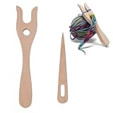 2 Stück Strickgabel,Strickgabel Für Kinder,Holzstricknadel,Strickgabel Holz,Strickwerkzeuge Aus Holz,Handgefertigte Strickgabel,Diy Webwerkzeuge Für Kreative Flecht Und Strickarbeiten
