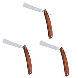 VICASKY 3 Stücke Vintage Rasierer Rasierer Herren Rasierer Für Rasur Bart Rasierer Für Männer Stahl Rasiermesser Gerade Rasiermesser