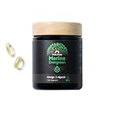 NatuRise® Omega 3 Algenöl Kapseln Hochdosiert [869mg DHA, EPA & DPA] - Premium Mikroalgenöl - Fischöl Alternative Laborgeprüft - Algenölkapseln Triglycerid-Form - Omega Öl Vegan (120 Stück)