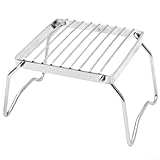 Koffergrill Klappgrill Outdoor Folding BBQ Grill Camping Picknick mit Tasche tragbare Stahl Camp Grill Rack 23 * 16 * 12,5cm