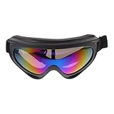 Alasum Winddichte Skibrillepc Schutzbrille mit Uv400 Belüftet Stoßfest Kompatibel mit Fahrrad und Motorradhelm Outdoor Brille für Wintersport und Radfahren