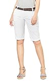 FRESH MADE Basic Bermuda-Shorts im Chino Stil mit Gürtel White M