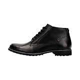 bugatti Herren Schnürstiefel, Männer Stiefel Kaltfutter,uebergangsstiefel,uebergangsschuhe,Chukka Boots,schnürung,Boots,schwarz (1000),44 EU / 9 UK