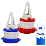 Milchkuh – Milchspritzer | auslaufsichere Wiege mit Deckel | einfacher Milchspender für den Heimgebrauch | Nachhaltige und wiederverwendbare Milchwiege für Krüge