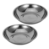 DOITOOL 2 Stück Edelstahl Waagschale Präzisionswaage Metall Schale Elektronische Küchenwaage Hohe Genauigkeit Fein Verarbeitet Pflegeleicht