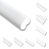 30 Meter Deckenleisten Styropor XPS Stuckleisten Abschlussleiste Decke Weiss 20X20 mm Zierprofile Styroporleisten Deckenleisten Zierleisten Sparpaket ND20