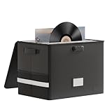 Boxshow Archivierungsbox mit Deckel und Griffen für wertvolle Albumsammlungen | Wasserdichte und feuerfeste Aufbewahrungsbox für Wertsachen, Zeitschriften, Bücher,