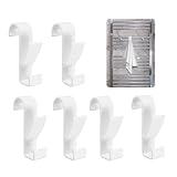 6 Stück Handtuchhalter Heizkörper,Weiss Badheizkörper Handtuchhalter Anschließen,Plastik Multifunktionaler Kleiderhaken,für Alle Standard Heizkörper,zum Aufhängen von Kleidung,Mützen,Schals etc.