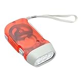 Whoasyst 3 LED-Taschenlampen mit Kurbel, Dynama, Taschenlampen, Handlicht, Kurbel, Campinglampe, einfach zu bedienen, Seil-Taschenlampe