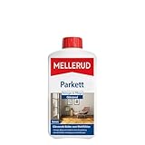 MELLERUD Parkett Reiniger & Pflege Glänzend | 1 x 1 l | Schmutzabweisendes Mittel zum Entfernen von Schmutz auf Parkett-, Holz- und Korkböden