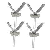 Abaodam 4 Stücke Treppenschutzgitter Befestigungen mit Druckschrauben Zubehörteile für Haustiersicherheit Geeignet für Treppen Türen und