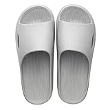 Slipper Herren Sommer, Einfache Indoor Badeschlappen Plateau Sandalen VerschleißFest Duschsandalen Strandsandale rutschfest Pantoletten Freizeit Einfarbig Pantoffeln Gartenschuhe Clogs Herren