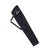 Toddmomy Köcher Köcher Zubehör zum Bogenschießen Tasche Erwachsene im Freien Pfeilköcher Köcher für Pfeile zurück Zittern tragbarer Köcher Recurve-Köcher Leder Black