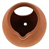 ULTECHNOVO Vintage Keramik Zimmerbrunnen mit Integriertem Wasserkreislauf Dekorativer Terrakotta Wasserfall für Garten Balkon Terrasse Offenes Design für Pflanzen und Gartendekoration