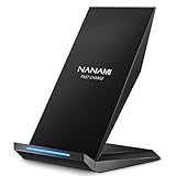 NANAMI Fast Wireless Charger, 15W Induktive Ladestation für Apple iPhone 17 16 15 14 13 12 Pro 11 XS Max XR X 8 Plus, Kabelloses Ladegerät Qi Phone Handy Charger Schnell für Samsung Galaxy S25 S24 S23