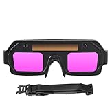 Generisch Schweißbrillen Automatisch Abdunkelnd | Lichtverändernde Schweißgläser - Drei Beleuchtungsmodi Automatische Abdunkelung Bequeme Lichtbogenlinse Augenschutz Für Elektroschweißer