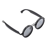 Elprico Intelligente Übersetzungsgläser, Polarisierte Sonnenbrille mit ND2 400 Verstellbares Dimmen, Runde Intelligente Brillen mit Eingebautem Mikrofon für den Täglichen Gebrauch und