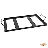 Sosoport Salzregal Salzblockplatte Meersalz Tablett Salzkochen Grillen Grillsalz Salzblock-kochplatte Salztellerhalter Aus Metall Salzplatte Für Den Grill Grillblockhalter Emaille Sprühen