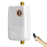 Durchlauferhitzer, 5500W Elektrische Durchlauferhitzer mit LED Temperaturanzeige, Durchlauferhitzer 230V für Küche und Dusche Badezimmer, Ohne Stecker, Druckfest, Geeignet, Schnelles Aufheizen
