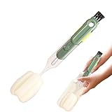 Becherdeckel Reinigungsbürste - Flaschenbürste zum Reinigen,Deckel Reinigungsbürste Reinigt Kaffeemaschine Flaschen Kacheln Und Fugen