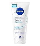 NIVEA Pflege-Dusche Creme Peeling (200 ml), pflegendes Körperpeeling mit feinen Peelingpartikeln und Vitamin E, Body Scrub für ein geglättetes und seidiges Hautgefühl