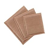 FOMIYES 3 Stück Hitzepresskissen 12x15cm 10x10cm 5x5cm aus Langlebigem Antihaft PTFE für Transferpressen Bügelmatte für T Shirts Banner Sublimationsdruck