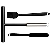 3er Set Crepes Verteiler, Crepes Wender Und Pfannkuchenwender, Silikon Teigschaber Und Backzubehör Für Perfekte Crepes Und Pfannkuchen