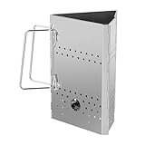 BlissfulAbode Tragbarer Kohleanzünder aus Edelstahl: schnelle und einfache Grilllösung!