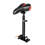 LANNADD Electric Scooter Seat Saddle, E-Scooter Zubehör Verstellbarer Elektro-Sattel für Elektroroller, Elektroroller mit Sitz Höhenverstellbarer Rollersitz Geeignet für Elektroroller, Schwarz