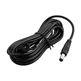 DC 5,5 x 2,1 mm Netz-Verlängerungskabel für CCTV-Kamera-Router, LED-Streifen, OFC-Leiterkabel, 1/2/3/5/8/10 Meter Länge Option