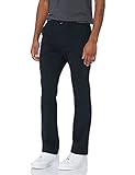 Amazon Essentials Herren Lässige Stretch-Chinohose mit sportlicher Passform (in Übergrößen erhältlich), Schwarz, 42W / 32L