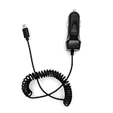 JZK 5V 3A USB Typ C Autoladegerät, Auto Zigarettenanzünder Ladeadapter mit gewickeltem USB C Kabel für Smartphones, Tablets