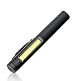 flintronic Taschenlampe, Mini LED Taschenlampe, Handheld Taschenlampe Klein, IPX4 Wasserdicht Stiftlampe, USB-aufladbare, Stift Lampe Perfekt für Inspektion, Arbeit, Reparatur, Notfälle (Schwarz)