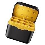 YIGZYCN ABS-Schnellladehülle mit 8 Steckplätzen für wiederaufladbare Batterien mit Überladung und Licht, Ladegerät für Spielzeug/Fernbedienungen