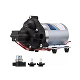 GEARMONSTER Wasserpumpe DC 12V 3,1 bar 45 PSI Selbstansaugende Druckpumpe Membranpumpe mit Druckschalter 3,0 GPM Wasserpumpe für Wohnmobil, Wohnwagen, Yacht, Garten, Camper