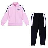 Tancefair Mädchen Trainingsanzug 2-teiliges Mädchen Sweatsuit Set durchgehender Reißverschluss vorne klassische Jacke und Hose Jogginganzug oben und unten Jogger Set für Kinder Mädchen (4–15 Jahre)