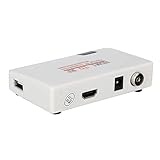 HDMI RF Modulator Coax Converter, Demodulator HD Digital Video Input Adapter, Analog TV Transmitter Signal Converter Box Support 480I/480P/576I/576P/720P/720I/1080I/1080P, 100-240V