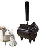 Fusselrolle Für Tierhaare | Hunde- & Katzenhaarentferner Mit Katzengesicht Design - Tragbarer Entferner Für Kleidung, Teppiche, Sofa & Möbel Haare Mit Wechselbarem Klebefilm