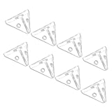 VICASKY 8stücke Teiliges Klares Acryl-eckverbinderset Mit Dreieckiger Stabilitätsstruktur Transparente Winkelverbinder Für Vitrinen Und Acrylplatten Robust Und Korrosionsbeständig Geeignet