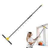Fußbodenschreiberbesen, Wasserschaber Abnehmbarer Griff für Glastüren, Mehrzweckfensterreinigungswerkzeug mit breiter Klinge, Haushaltszubehör für Badezimmer Küche Balkon Pool Car RV