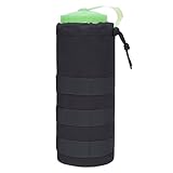 Flaschentasche für Wasserflasche, Flaschenhalter für Wasserkocher, Flaschenhalter für Aktivitäten im Freien, leichte Tasche für Wasserflasche zum Laufen, wasserdichter Flaschenhalter P, schwarz