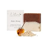 Natural Cilt Hafer Honig - 100% Natürliche Inhaltsstoffe - Naturseife ohne ätherische Öle - für Gesicht, Körper und Hände