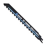 MUOZLOP Säbelsägeblätter Stein， säbelsägeblätter hartmetall ，steinsäge，Sägeblätter Säbelsäge für Porenbeton, Metall，Ziegel，Beton (1, 240mm)