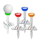 Verstellbares Golf-Tee – einzigartiger Golfballhalter | 4 Stück Simulator Golf Tees Golfzubehör mit Zielen, höhenverstellbarer Golfballhalter, einzigartige Golfhalter für das Üben im Innen- und Außenb