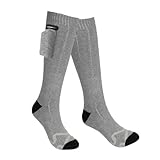 Beheizte Socken, elektrisch beheizte Socken für Männer und Frauen, Winter-Fußwärmer, lange T-große Heizfläche, 3 bis höher Lebensdauer 65 °C