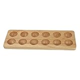 1Stk Eierschale aus Holz Spenderbehälter Küchenutensilien für zu Hause Behälter zum Legen von Eiern egg tray eier behälter Eierbox Eierschutzhalter schützender Eierhalter hölzern HOMSFOU